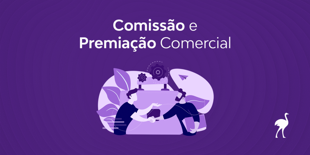Gráfico ilustrativo sobre comissão e premiação comercial para equipes de vendas